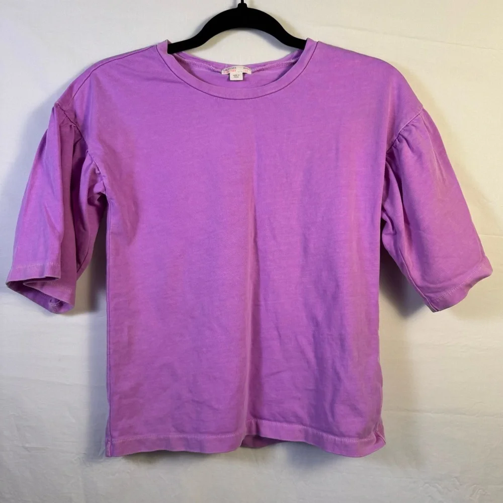 Crewcuts by J.Crew Purple Flared Sleeve T-Shirt Girl’s Size 12